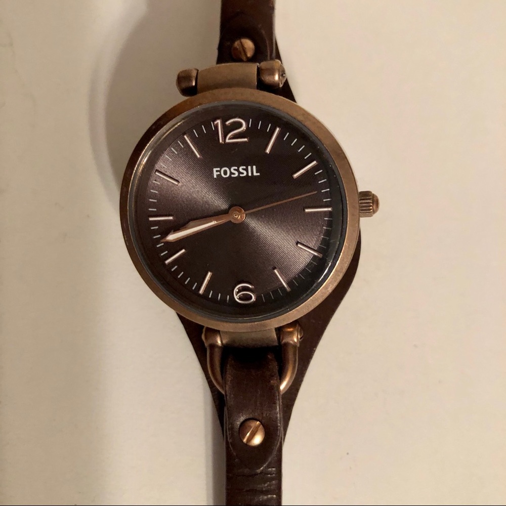 Brown Leather Fossil Watch